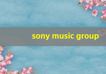 sony music group